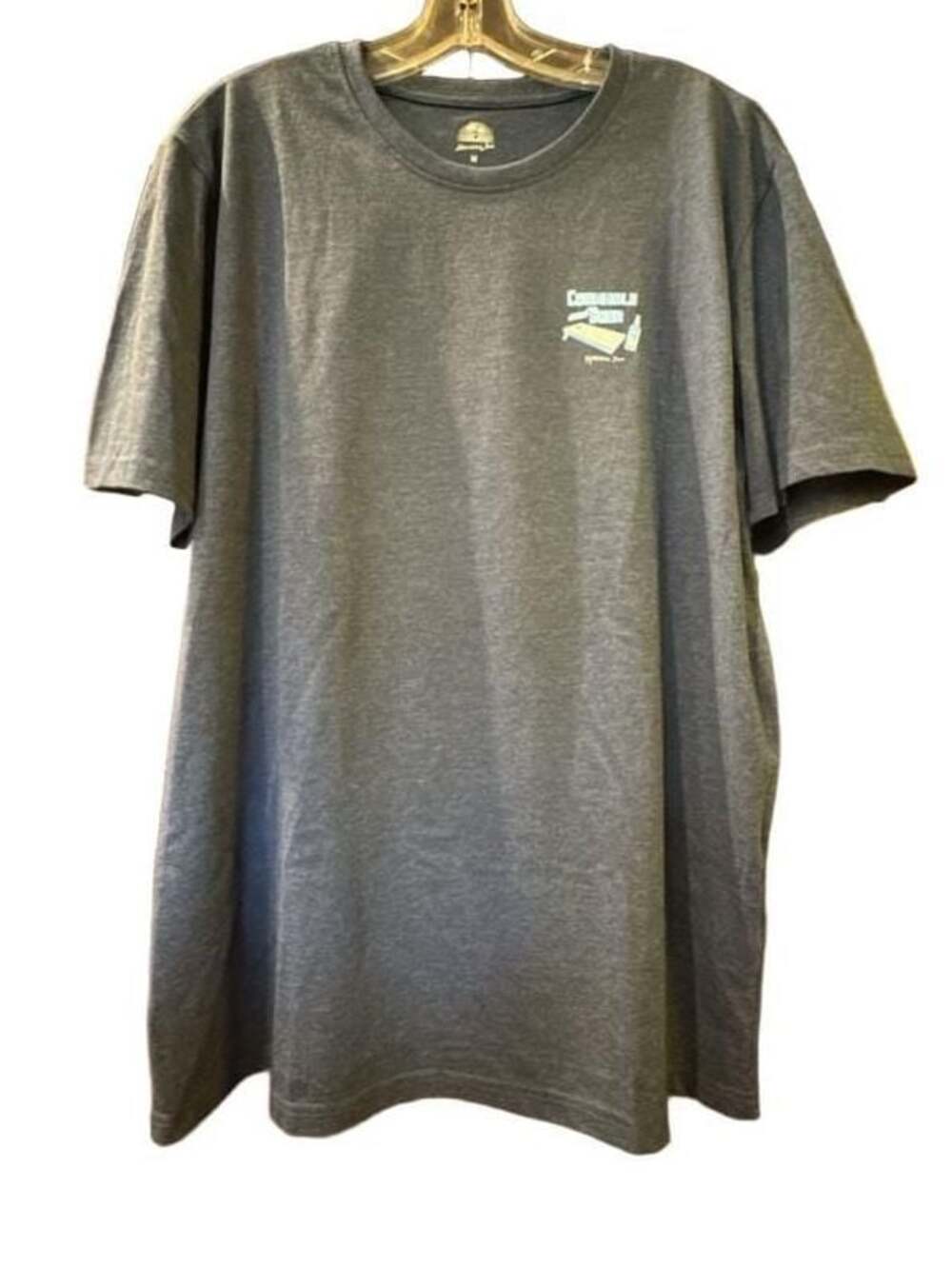 Havana Jim Cornhole and Beer Graphic T-Shirt Medium Blue
